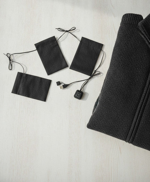 USB heating pad kit with three pads and controller