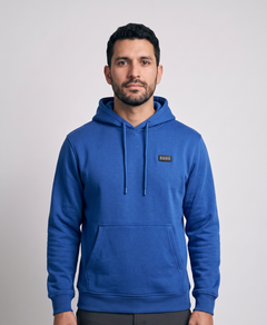 Heated Hoodie for Men, 31 Heating Zones, 4-Button Control, 3 Heat Levels, Fleece, for Commuting & Daily Wear, Sapphire Blue