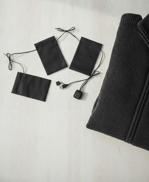 USB Heating Pads for Jackets & Vests, 3 Pad Kit, 3 Heat Levels, Power Bank Powered, for Hiking & Camping
