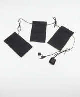 USB Heating Pads for Jackets & Vests, 3 Pad Kit, 3 Heat Levels, Power Bank Powered, for Hiking & Camping