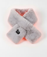 Heated Neck Wrap Scarf for Women & Men, Plush Faux-Fur, USB Powered, 3 Heat Levels, for Commuting & Outdoors