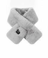 Heated Neck Wrap Scarf for Women & Men, Plush Faux-Fur, USB Powered, 3 Heat Levels, for Commuting & Outdoors