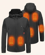 Women's USB heated jacket - heating technology close-up