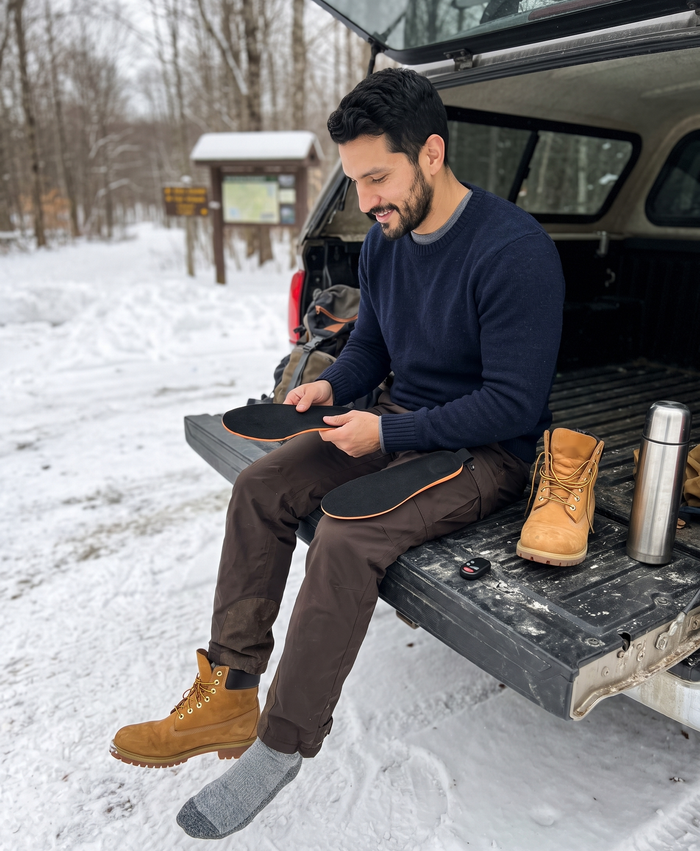 Men's Rechargeable Heated Insoles