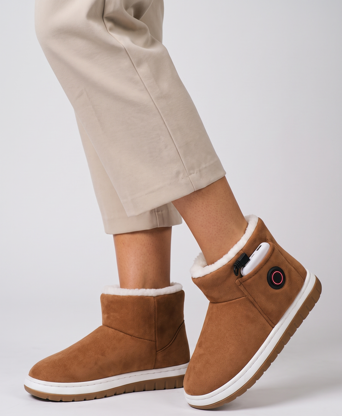 Women's Heated Plush Home Booties