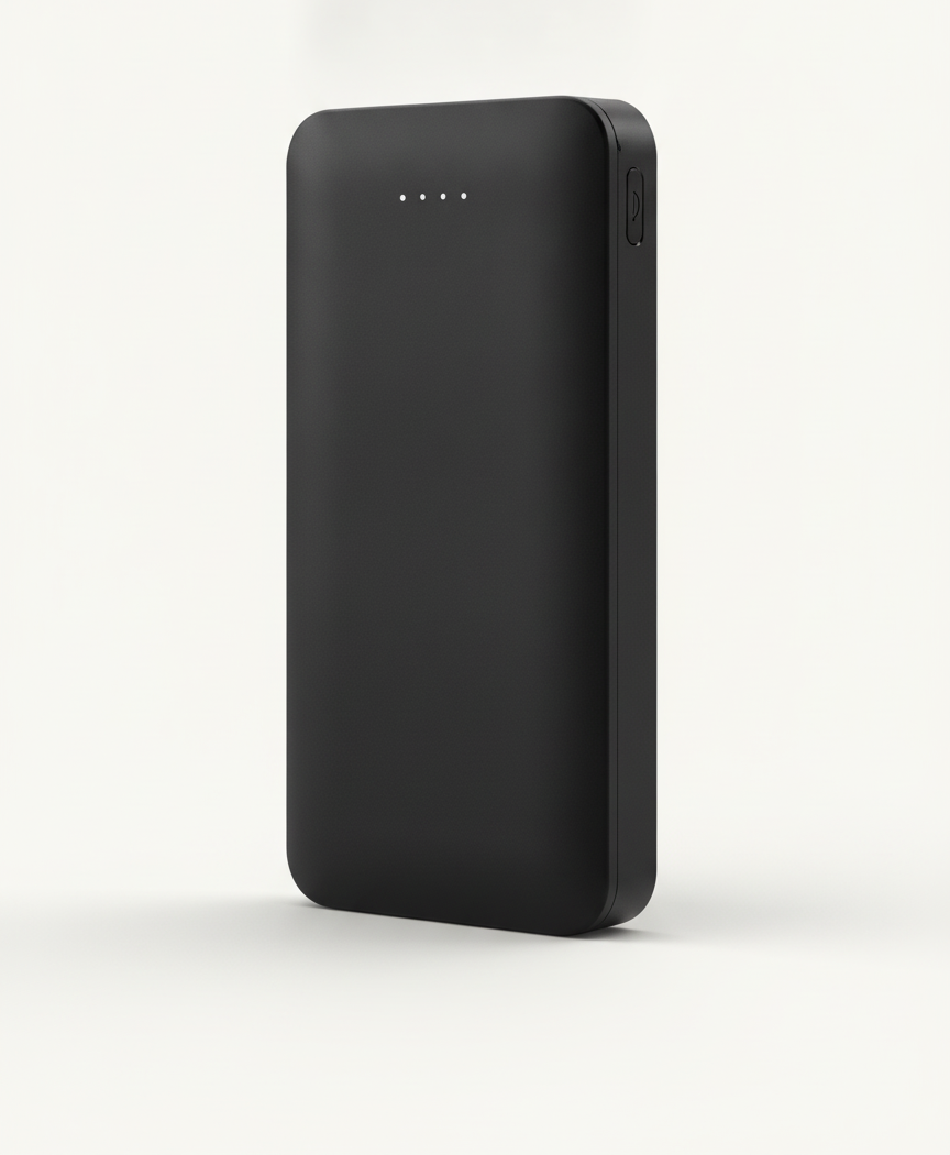 Coziva ultra slim 10000mAh power bank in black
